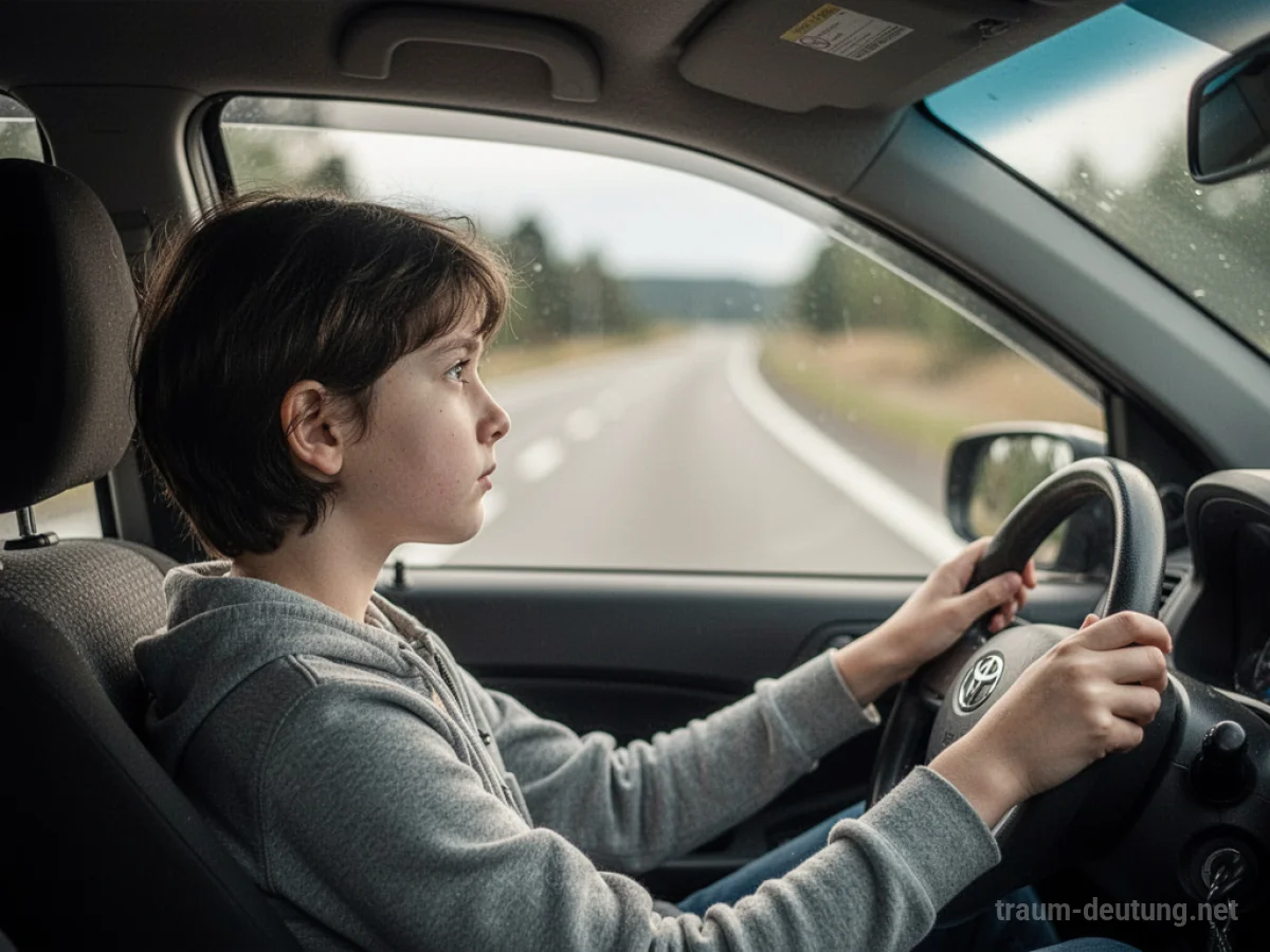 Person sitzt auf dem Beifahrersitz eines fahrenden Autos und blickt nach draußen.