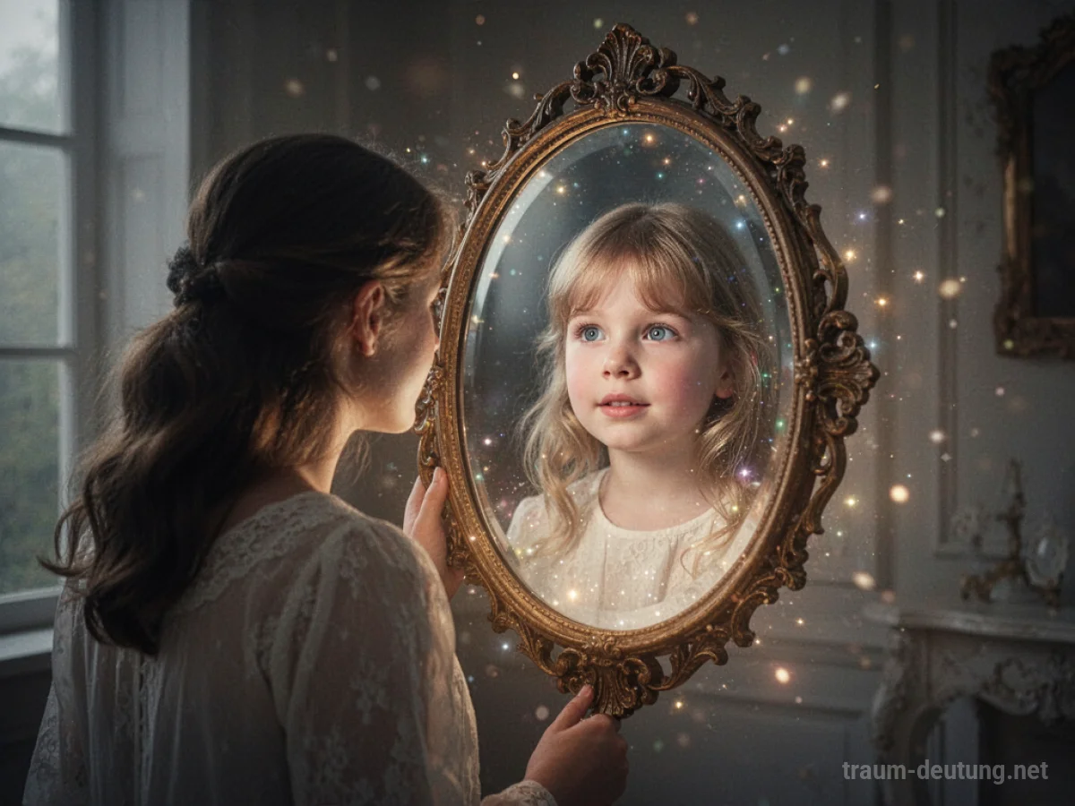 Spiegelbild zeigt eine jüngere Version einer Person