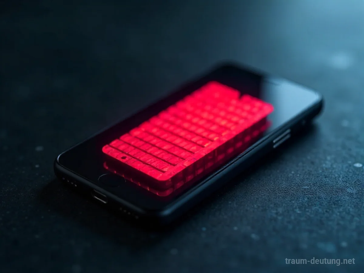 Ein Smartphone mit schwachem Akku-Symbol