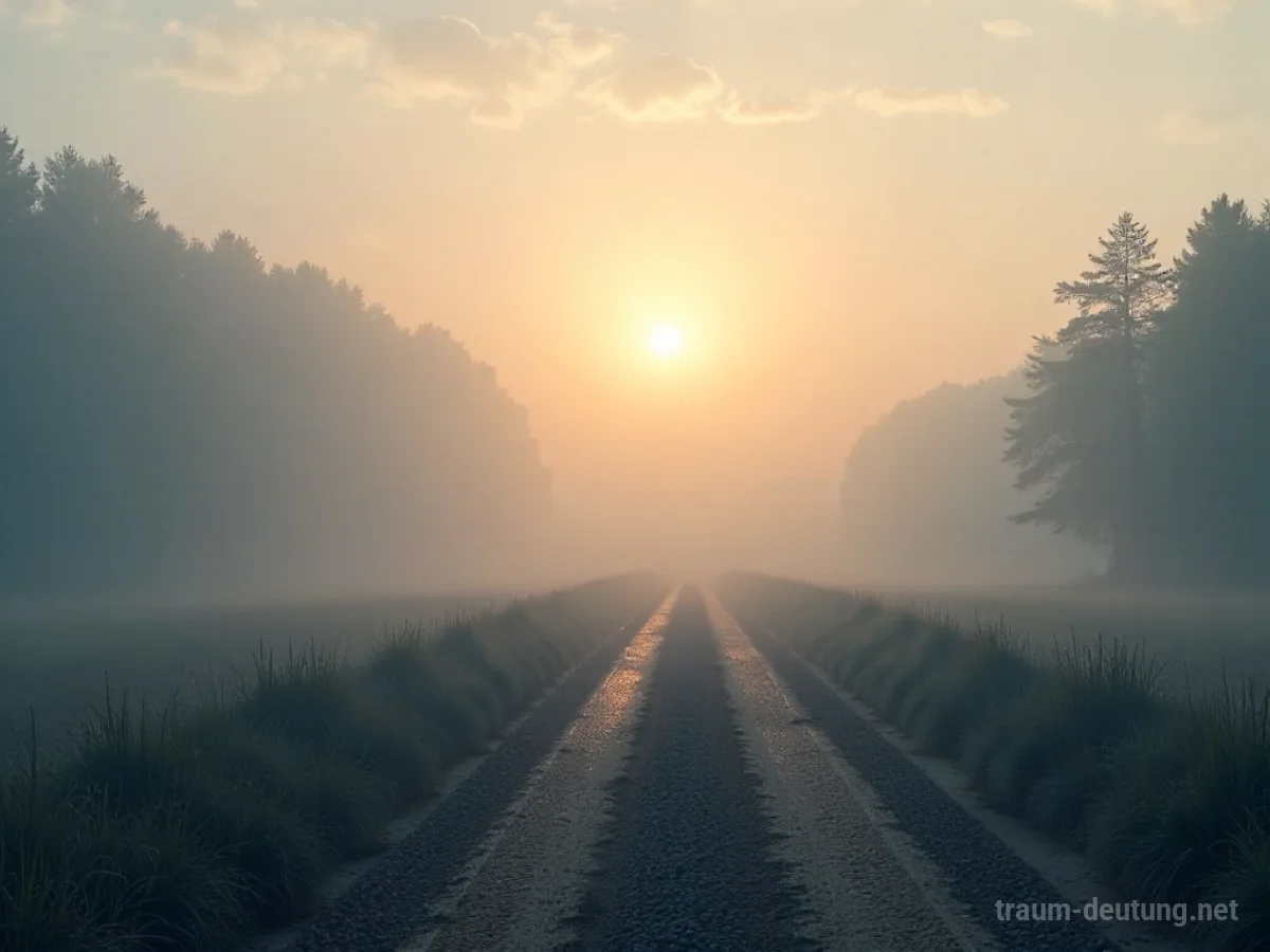 Ein sich lichtender Nebel gibt einen klaren Weg frei