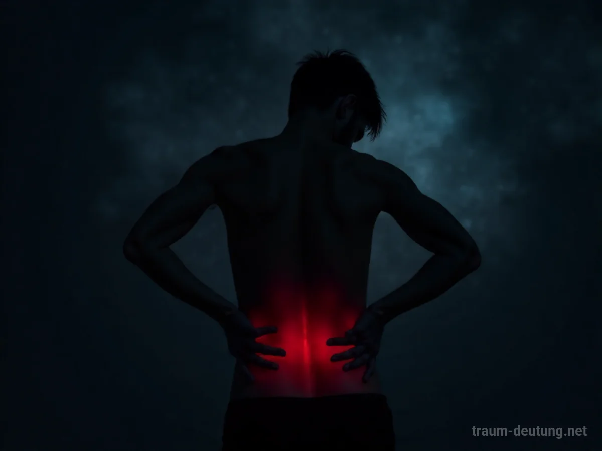 Silhouette einer Person, die sich den schmerzenden Po hält