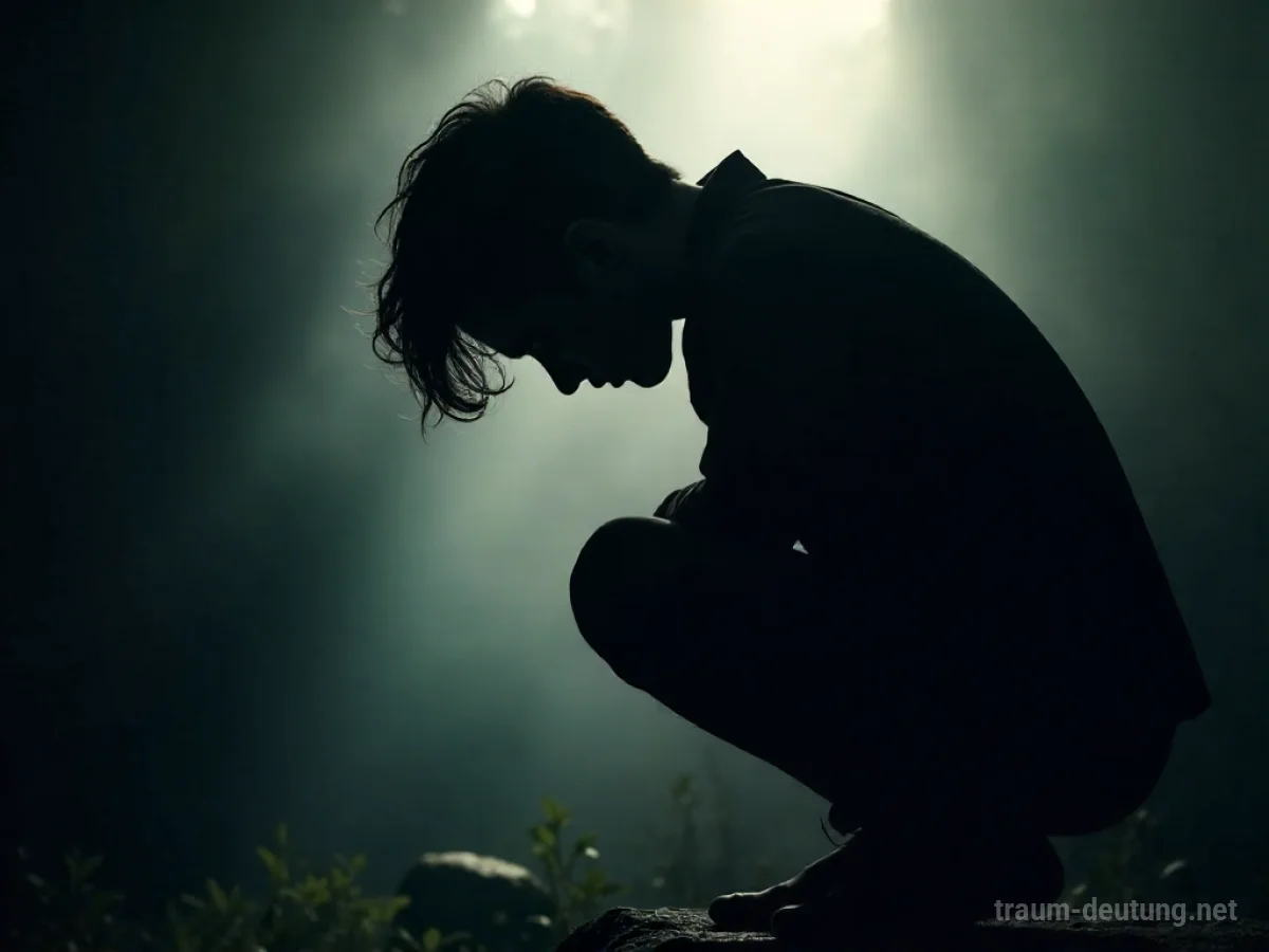 Silhouette einer Person mit schmerzendem Nackenatlas