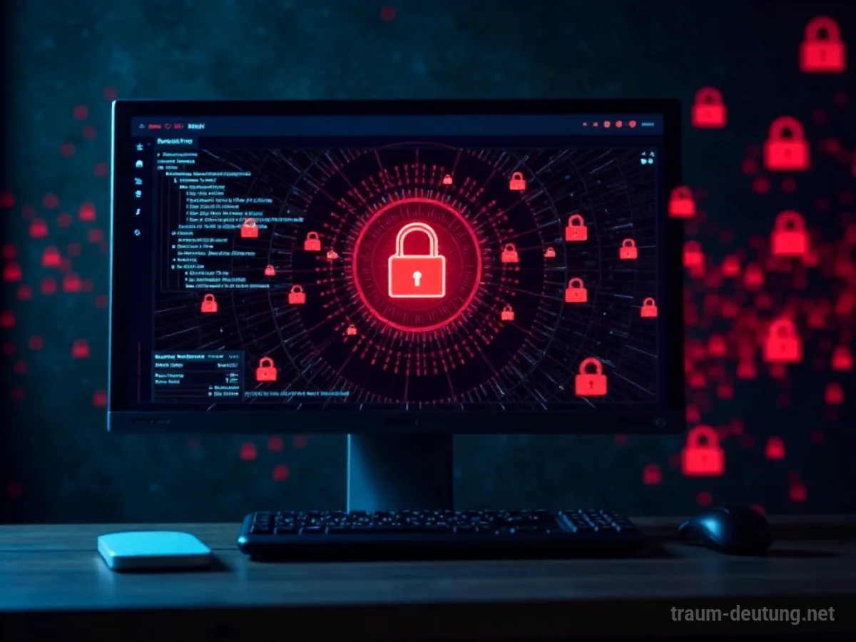 Computerbildschirm mit Antivirus-Scan, der viele Viren entdeckt