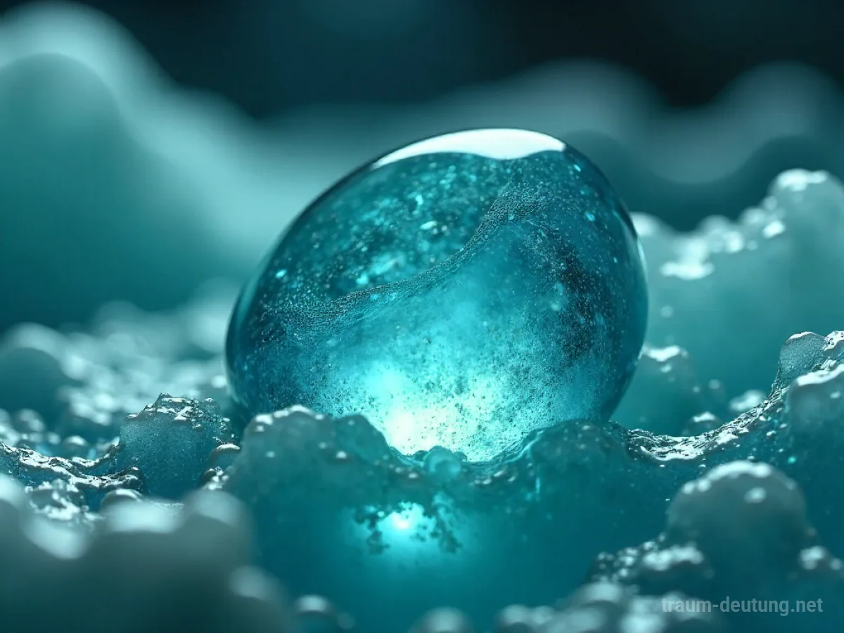 Trüber Aquamarin mit trübem Wasser