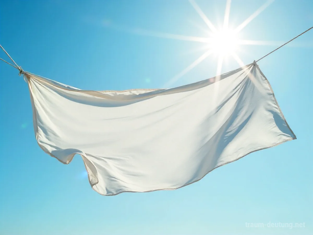 Ein Baldachin, der sich im Wind bewegt und flattert.