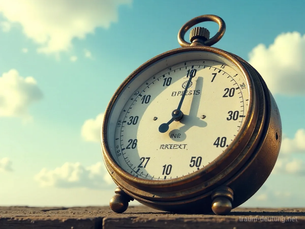 Barometer mit Anzeige für Hochdruck vor hellem Himmel