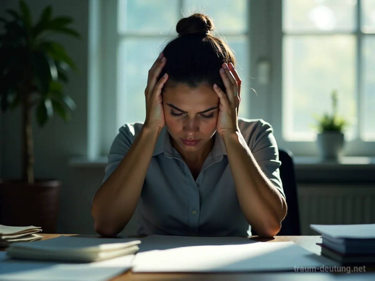 Eine Person mit Fehlern im Büro