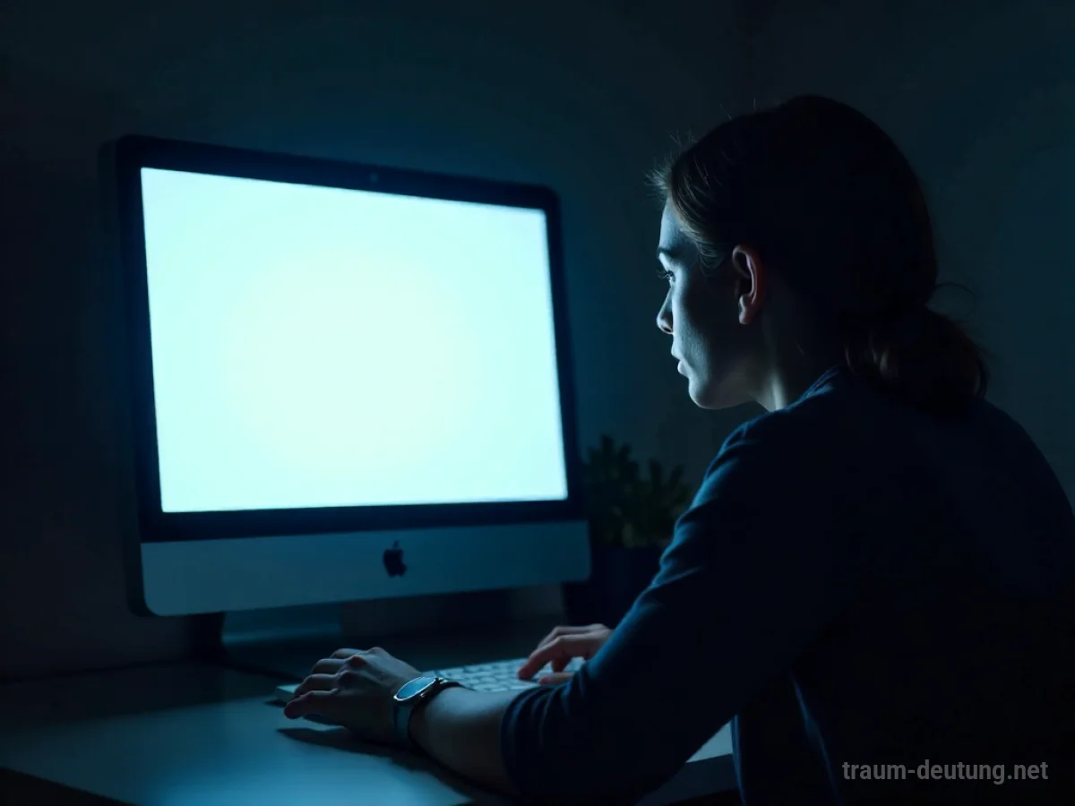Leere Computeranzeige ohne Daten, Symbol für fehlendes Backup