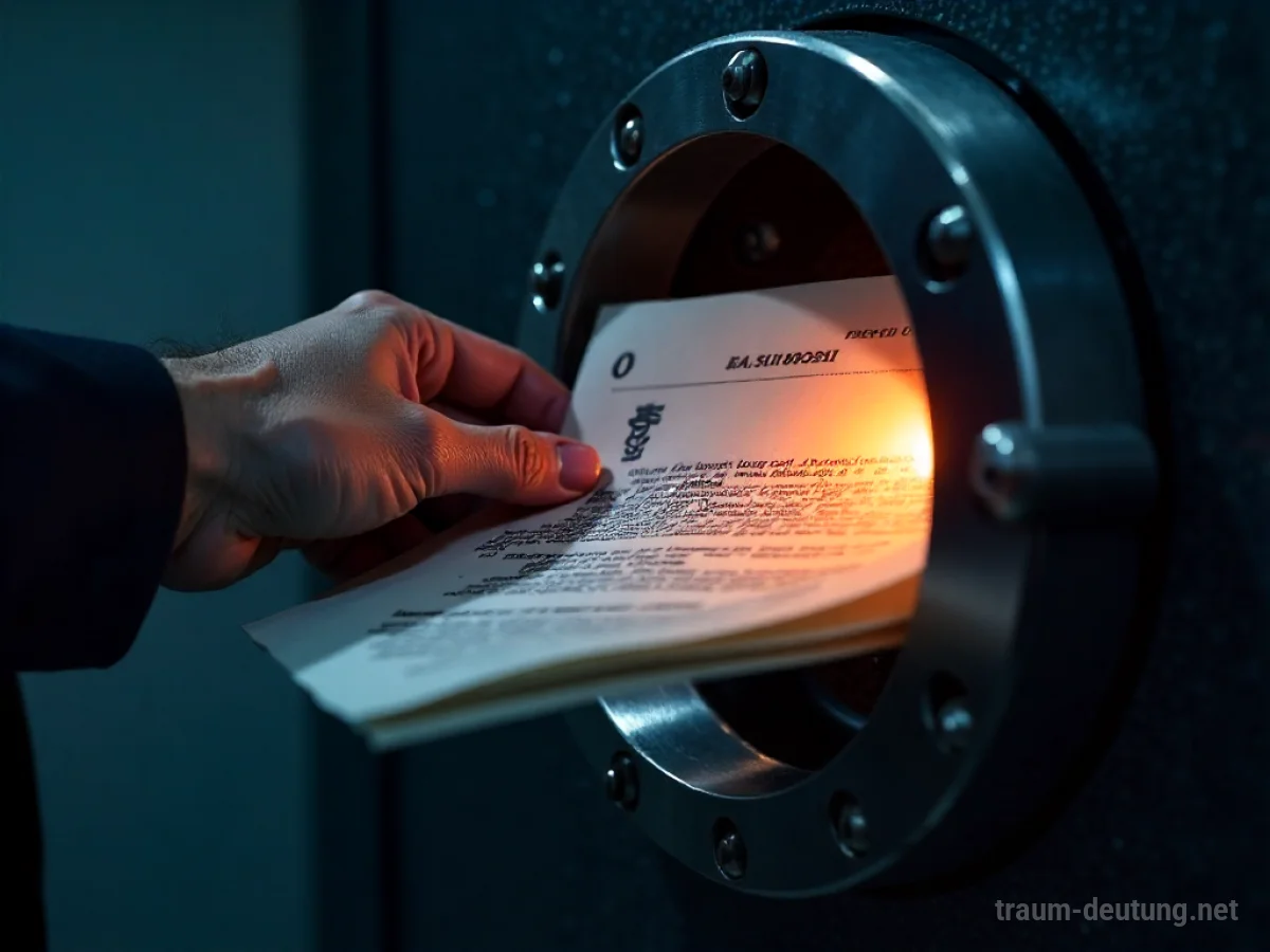 Digitale Backup-Kopie wichtiger Dokumente wird sicher in einem Tresor aufbewahrt.