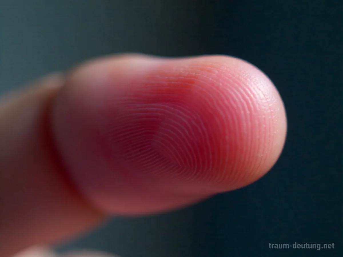 Menschlicher Daumen wird blass und verliert Farbe, Zeichen von Taubheit breiten sich aus.