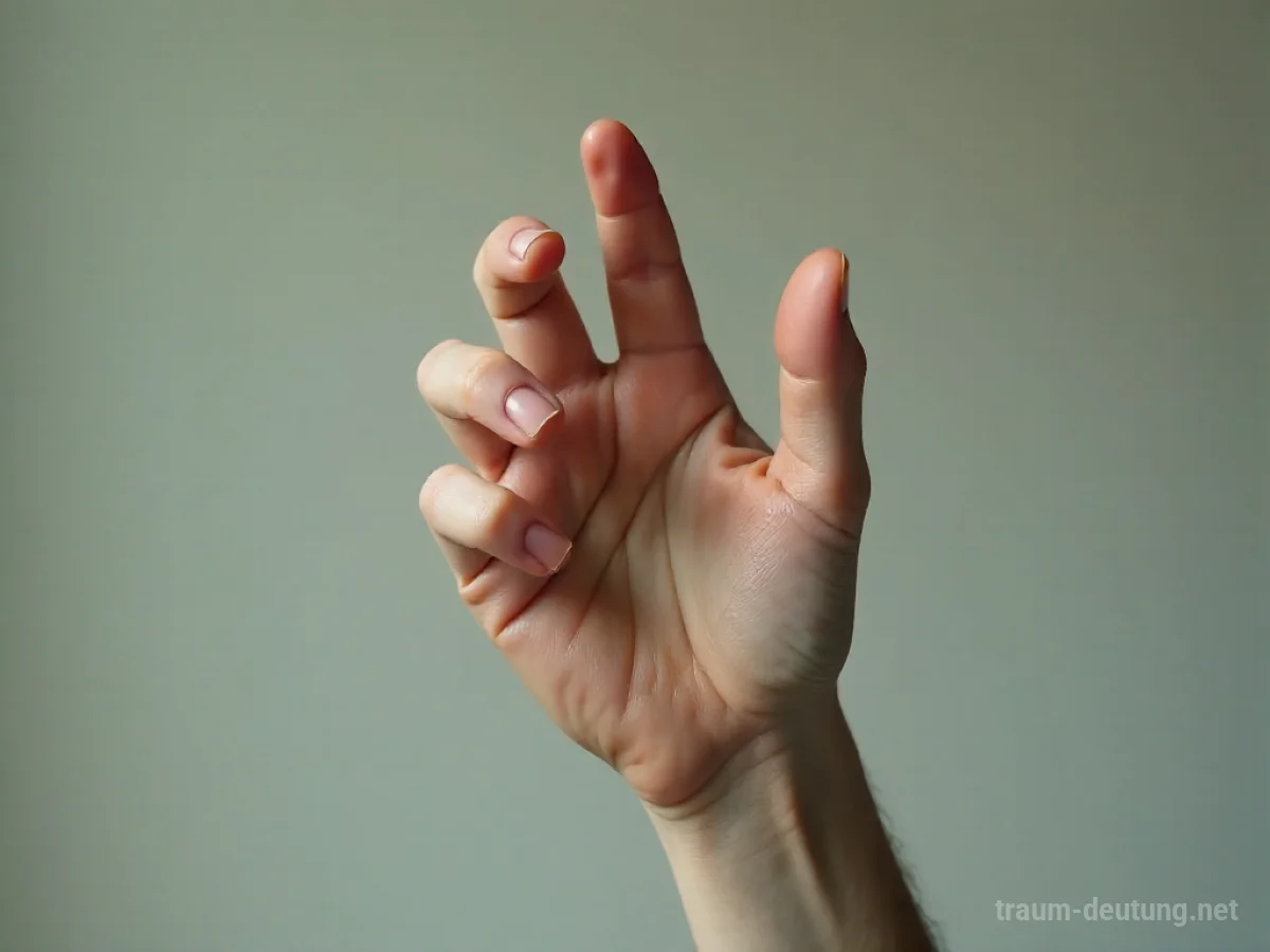 Menschliche Hand mit einem zusätzlichen Daumen