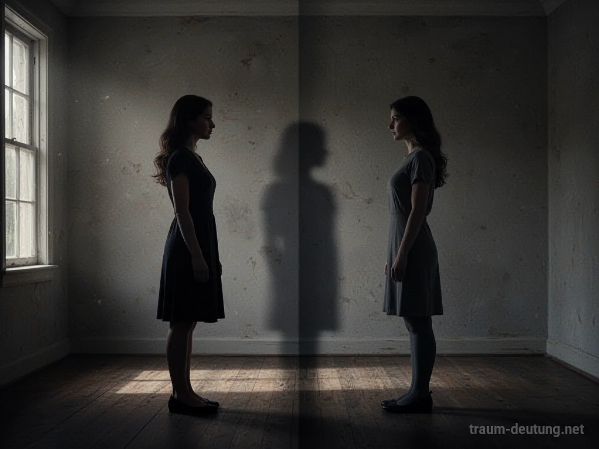 Silhouette einer Frau, die sich von einer anderen Person abwendet, symbolisiert Distanz in einer Beziehung.