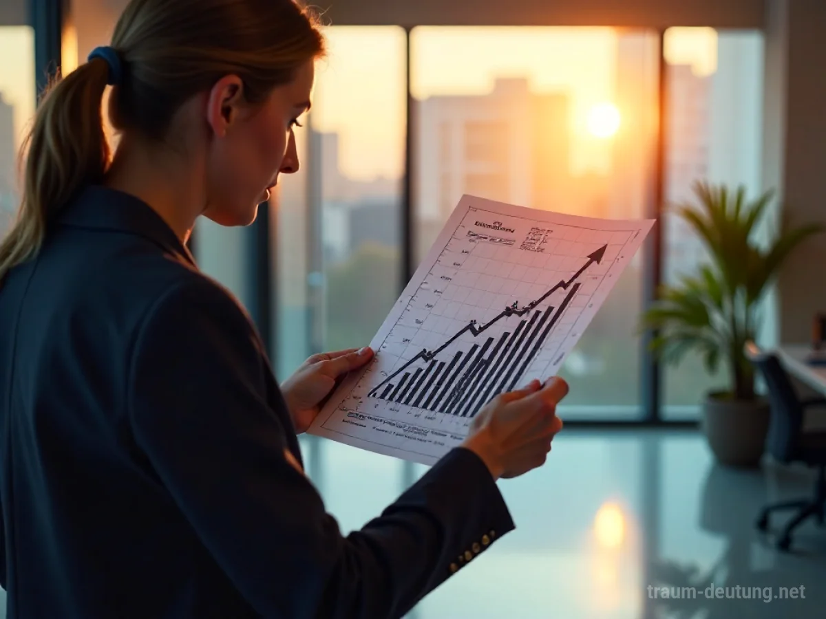 Grafik eines erfolgreichen Projektabschlusses mit steigendem Graph über einer Bauzeichnung.