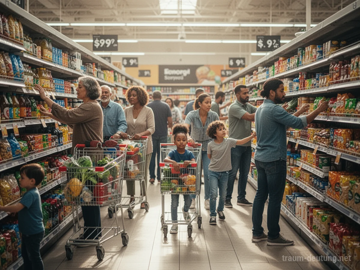 Viele Menschen beim Einkaufen in einem belebten Geschäft