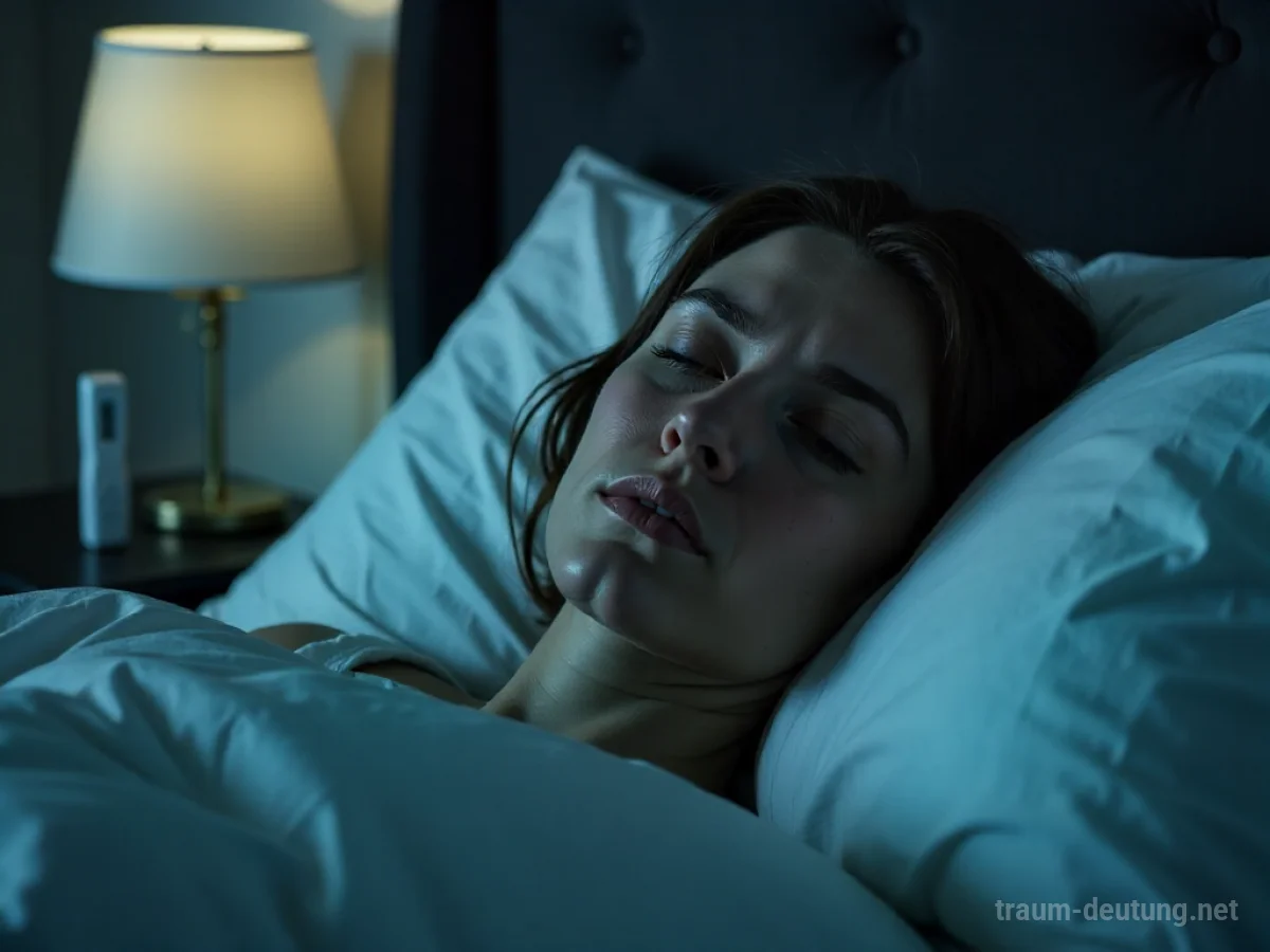 Person mit Fieber und Schwäche im Bett liegend