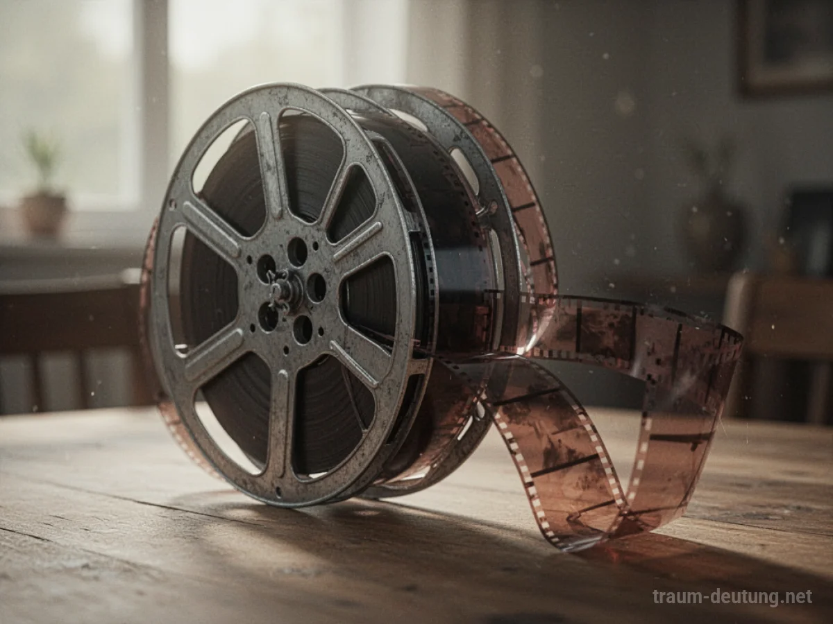 Filmrolle mit dem Ende des Films