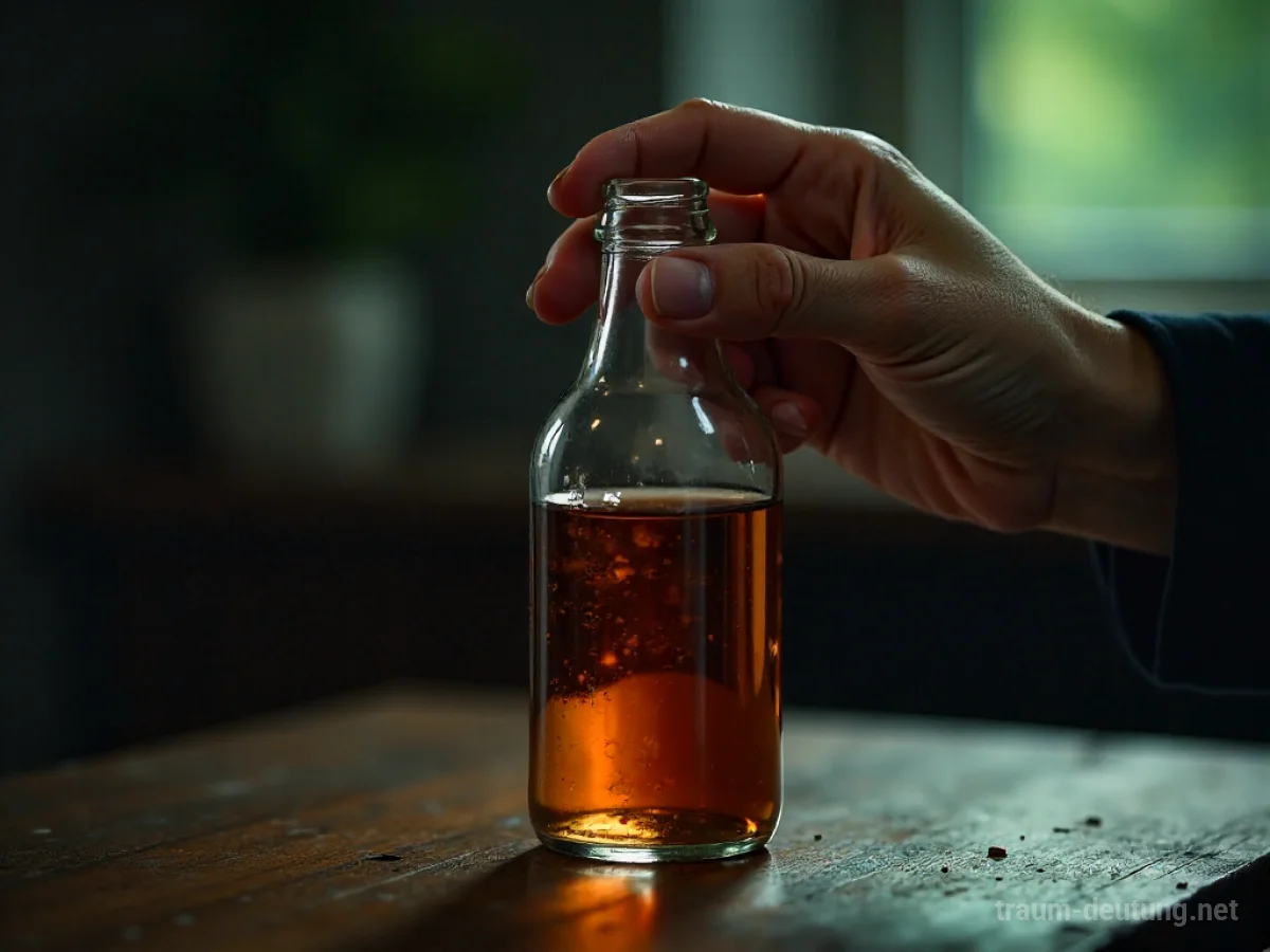 Hand versucht eine Flasche zu öffnen, der Deckel klemmt