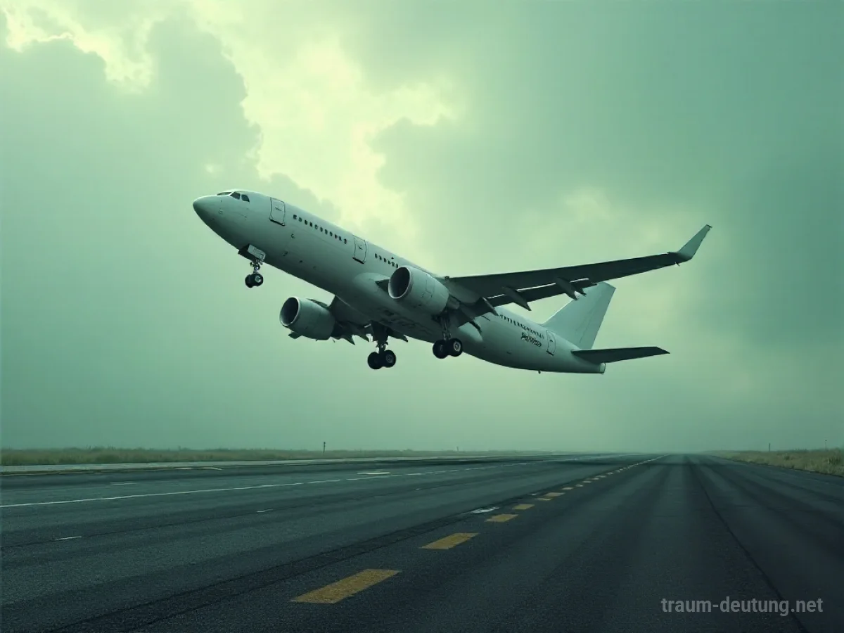 Flugzeug ohne Flügel schwebt hilflos im Himmel