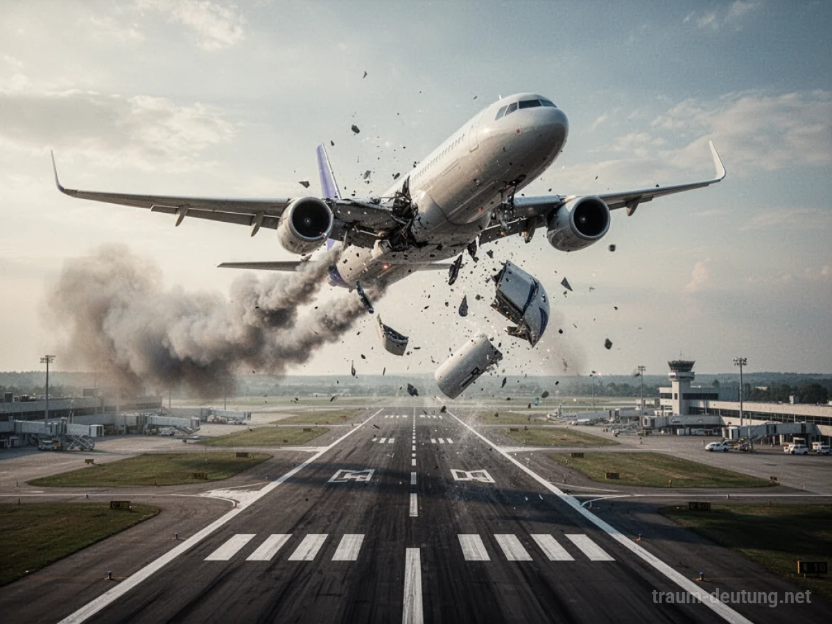 Flugzeugabsturz über dem Flughafen