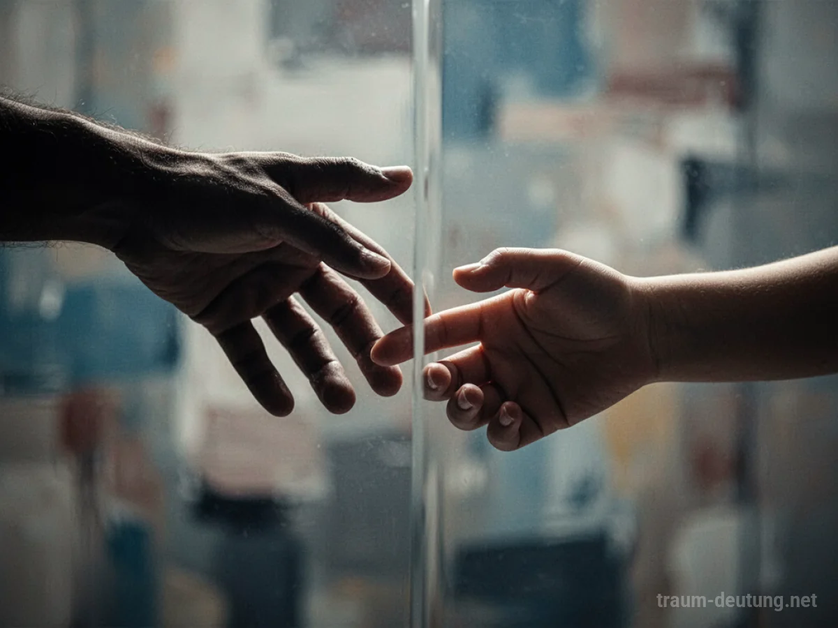 Symbolische Darstellung einer Hand, die sich von einer anderen löst.