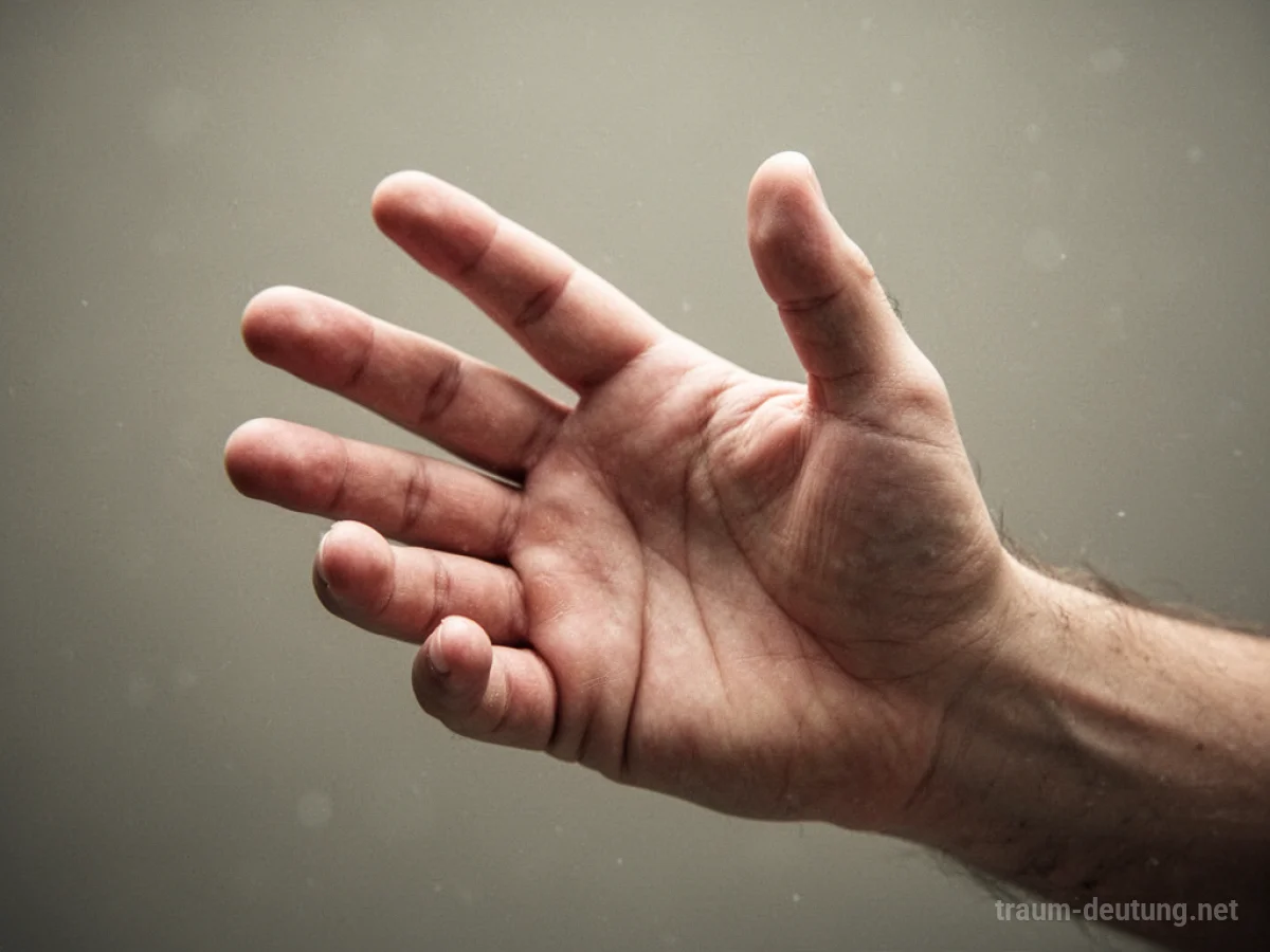 Hand ohne einen Finger