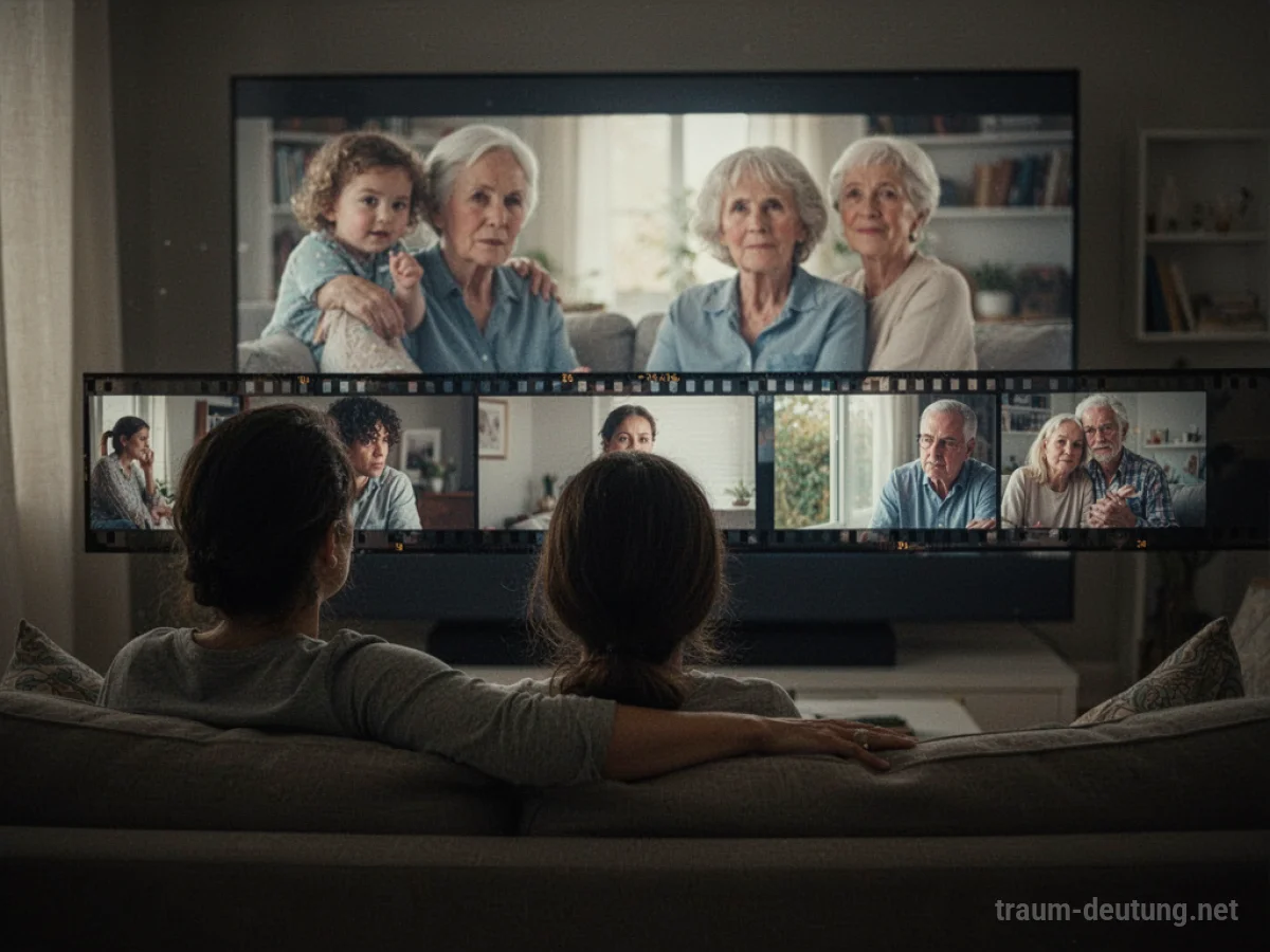 Eine Person betrachtet eine Filmrolle mit Szenen aus ihrem Leben.