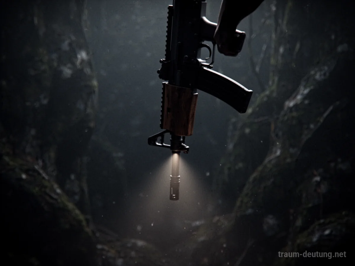 Symbolisches Gewehr im Traum
