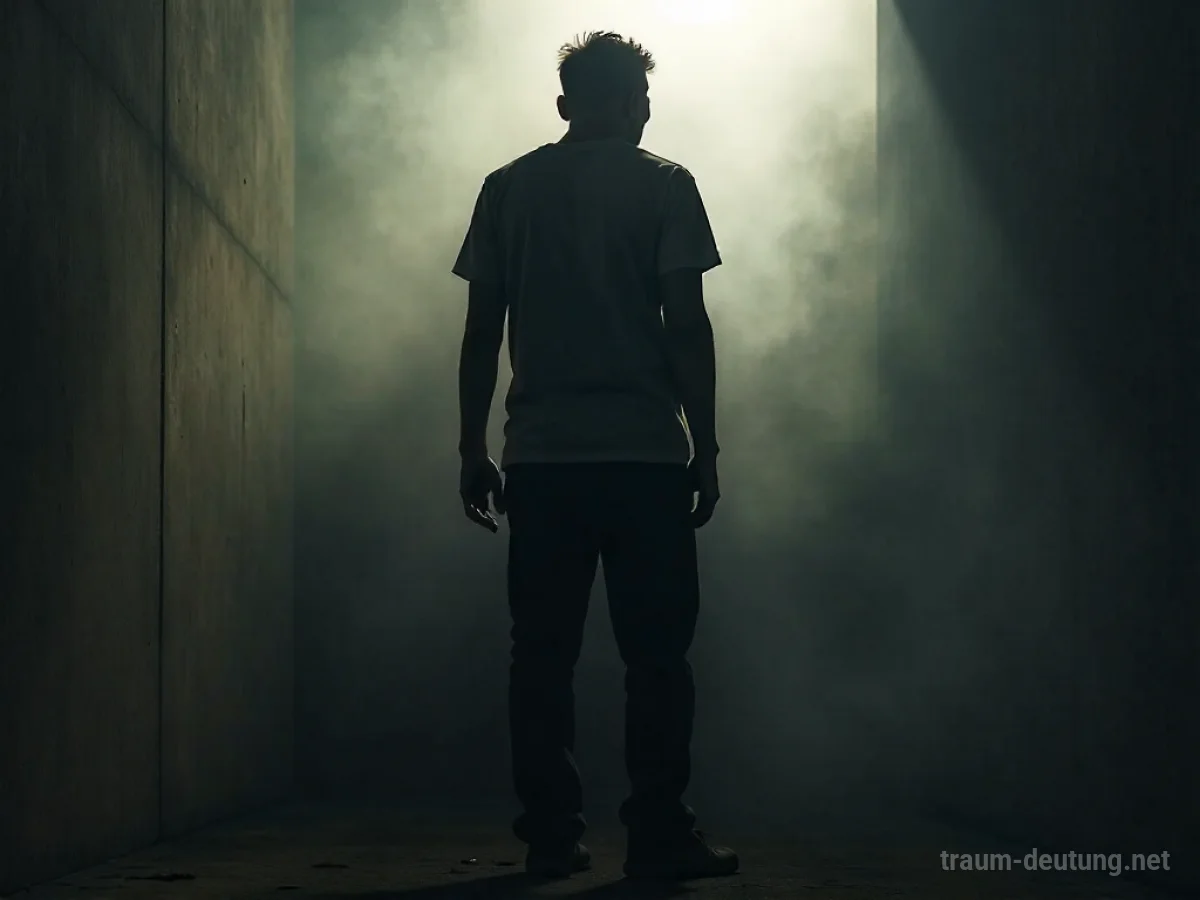 Silhouette einer Person, die unter einer unsichtbaren Last ächzt