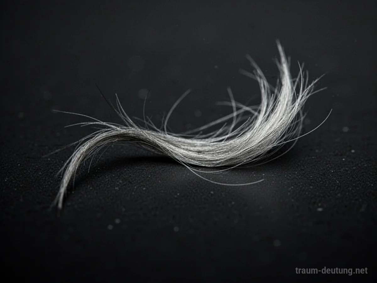 Ein einzelnes Haar wird im Traum grau