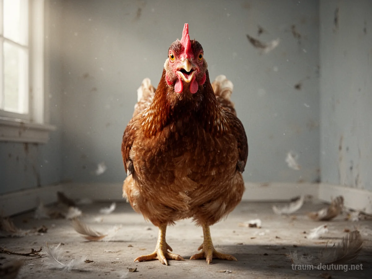 Sprechendes Huhn in einem Traum