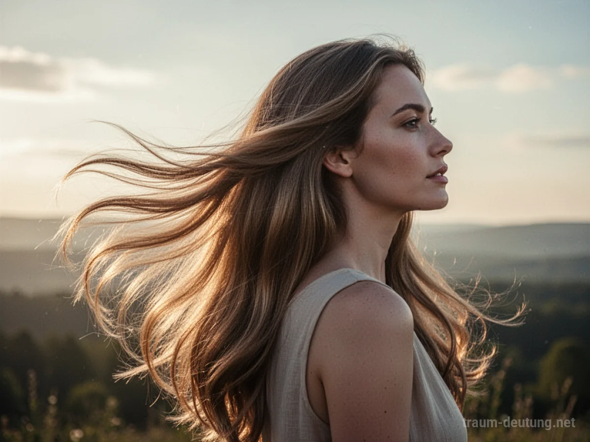 Langes, glänzendes Haar im Sonnenlicht