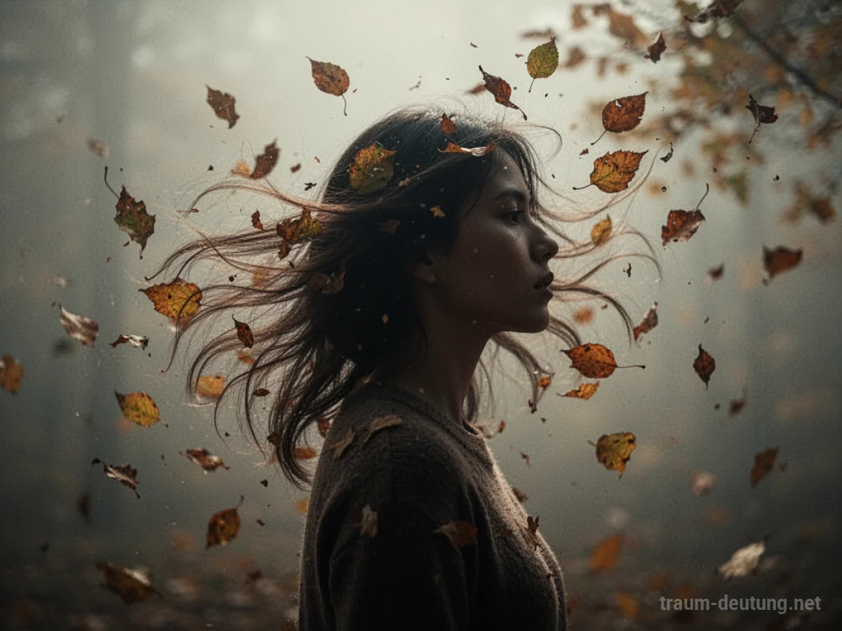 Silhouette einer Person, der Haare ausfallen