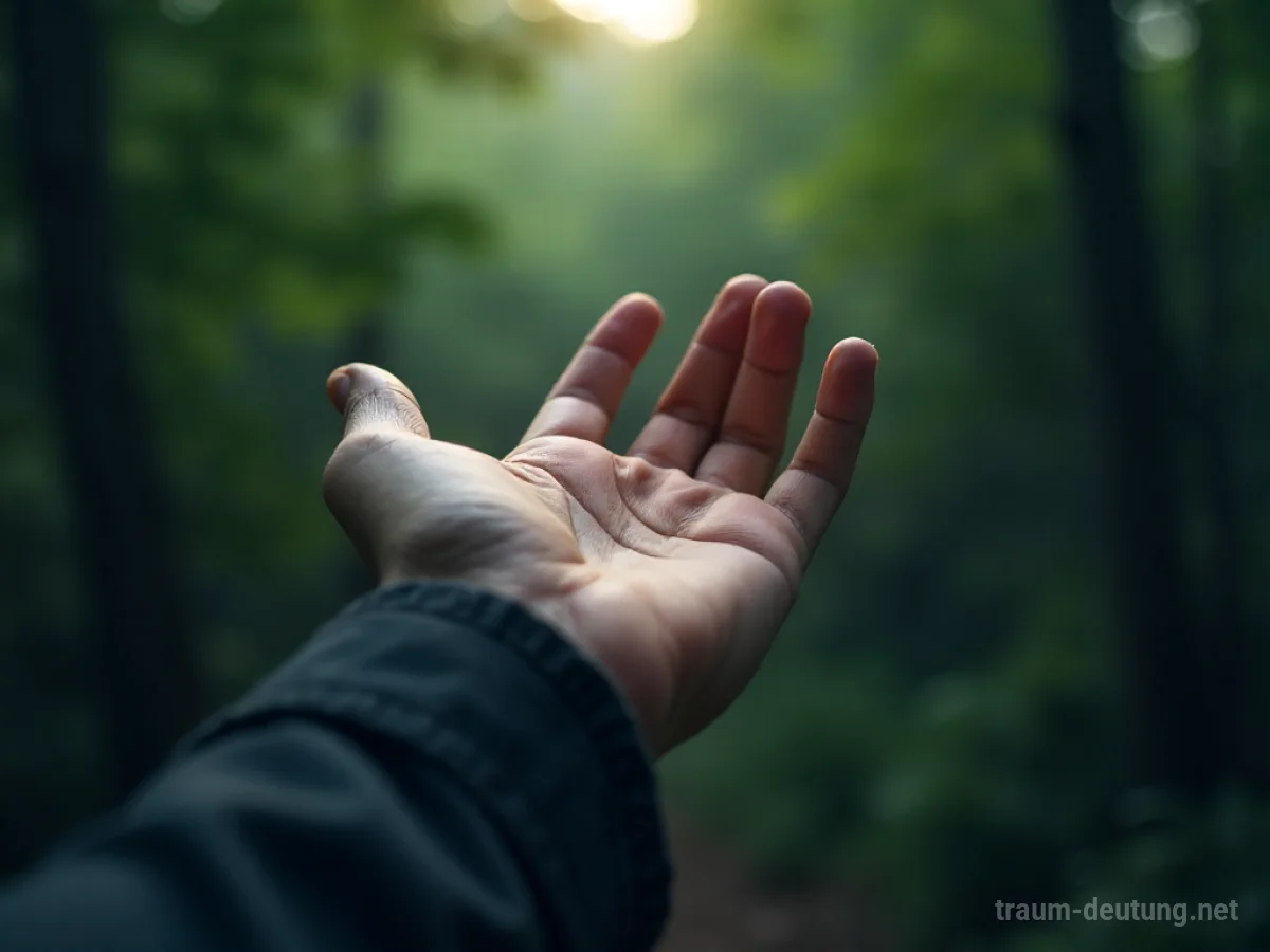 Eine Hand versucht, in leerem Raum etwas zu greifen, kann aber nichts erfassen.