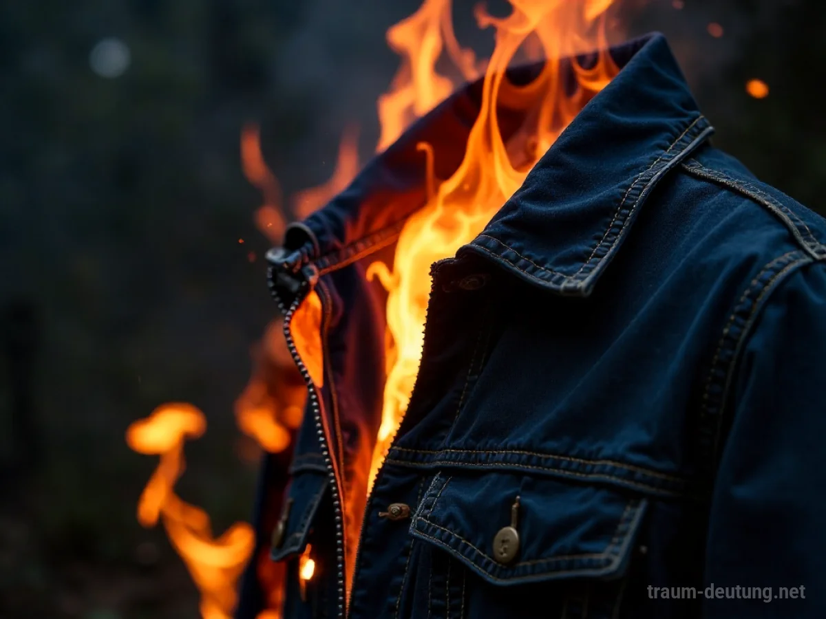 Brennende Jacke im Dunkeln