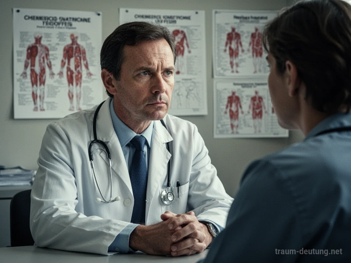 Arzt spricht mit Patient über eine Diagnose im Traum