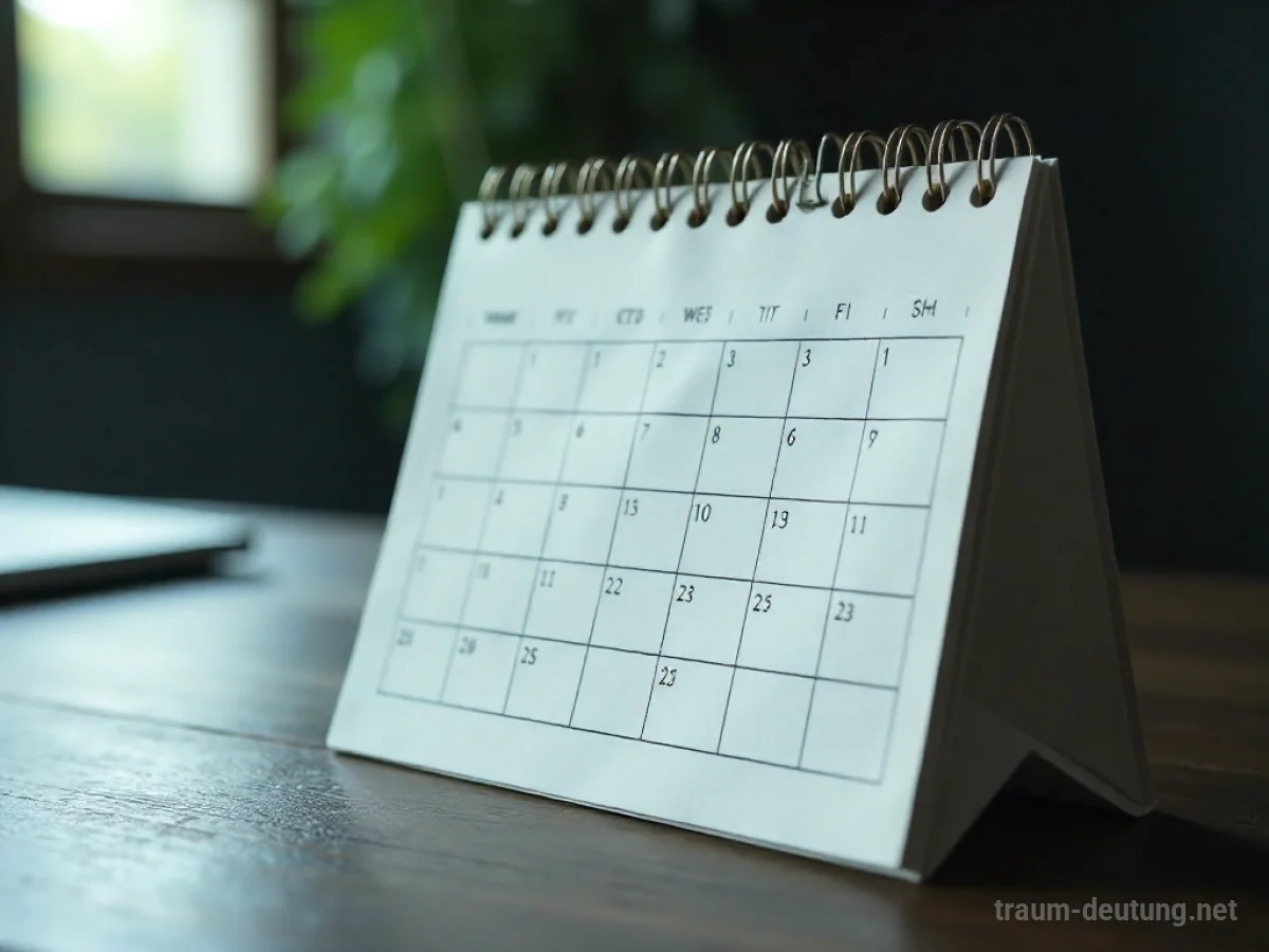 Ein Kalender mit leeren Seiten und fehlenden Datumsangaben