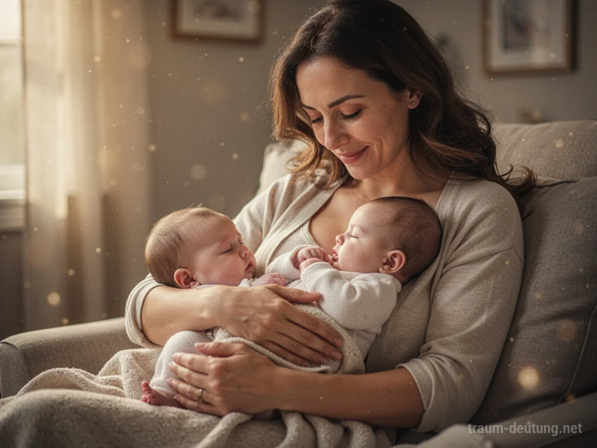 Mutter stillt ein Baby in einer ruhigen, warmen Umgebung.