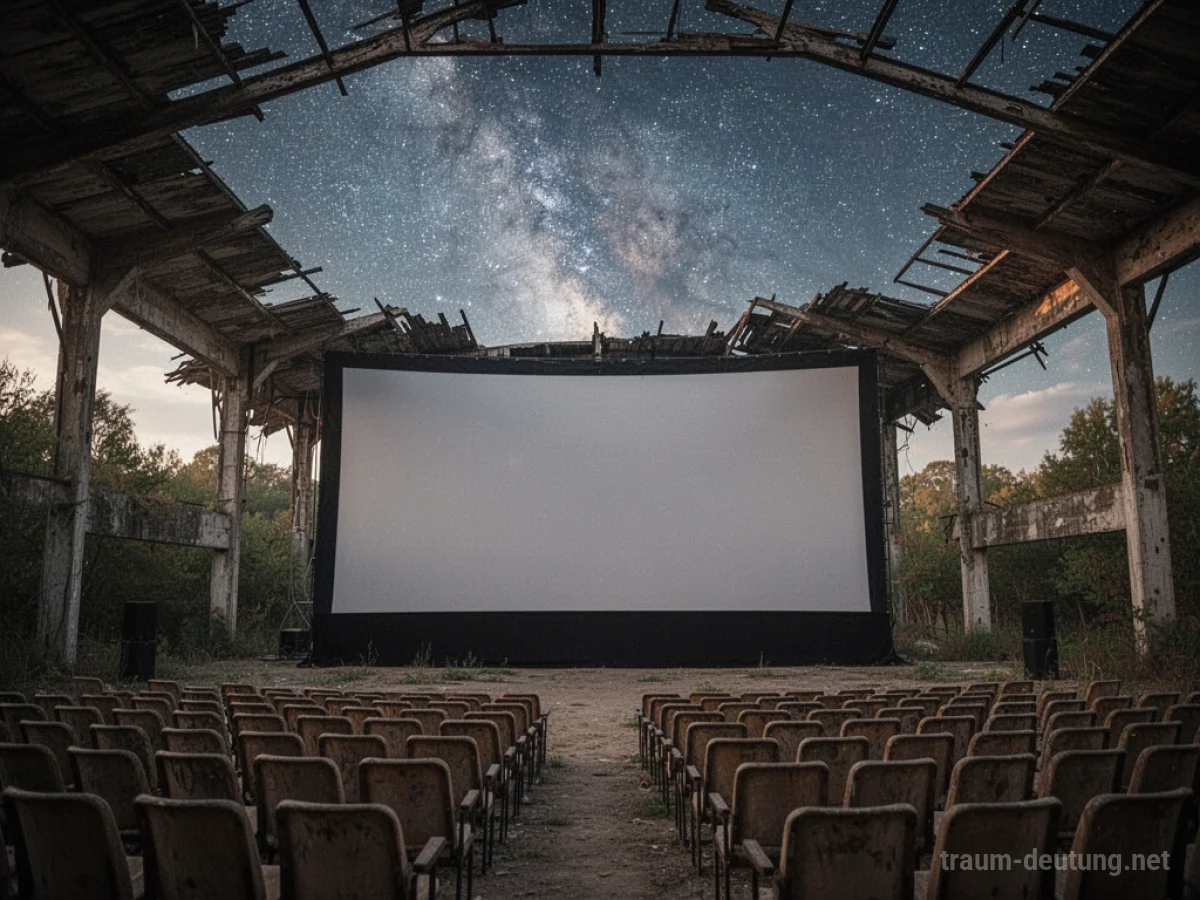 Ein Kino ohne Dach mit Blick auf den Sternenhimmel