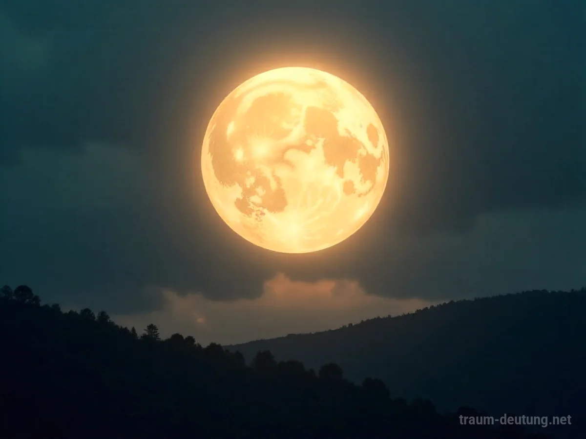 Eine leuchtende Kugel fällt vom dunklen Himmel auf eine Landschaft.