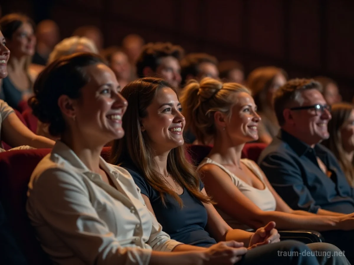 Familie lauscht gemeinsam einem Konzert