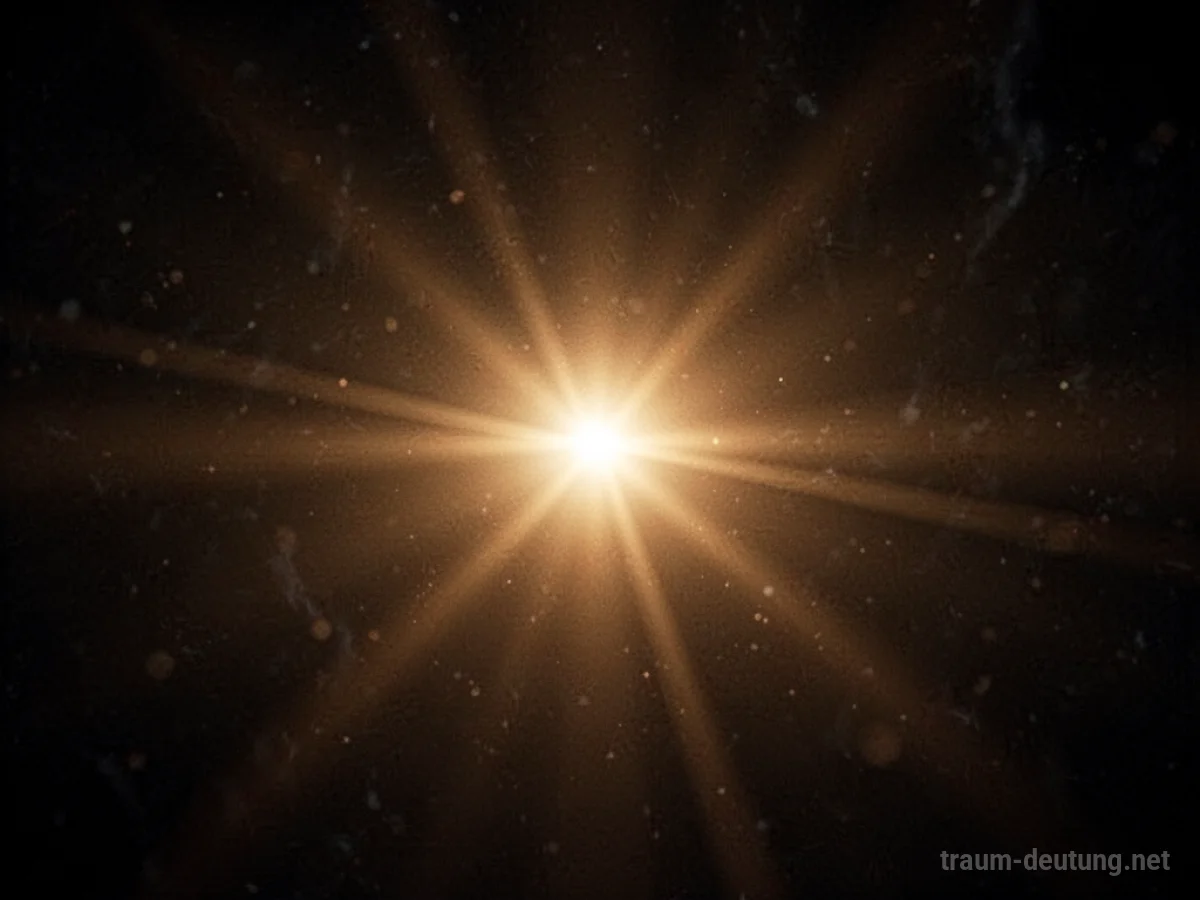 Glühendes Licht in dunkler, abstrakter Umgebung