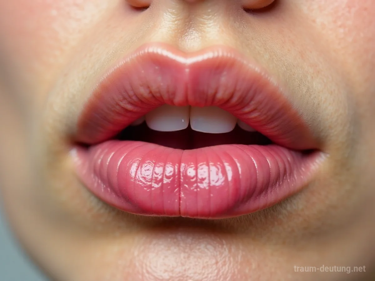 Lippen, die im Traum plötzlich wachsen