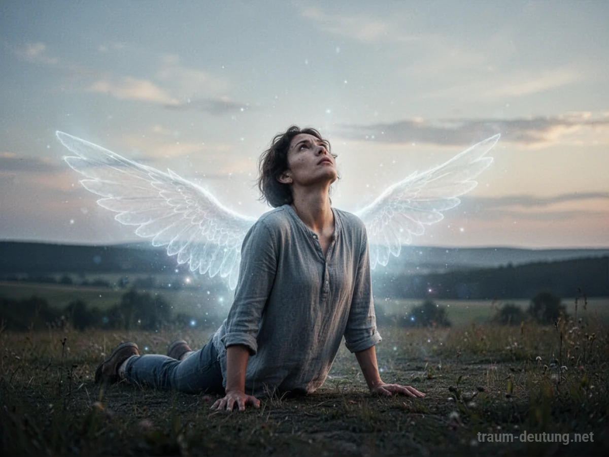 Person blickt entschlossen zum Himmel, bereit zu lernen zu fliegen.