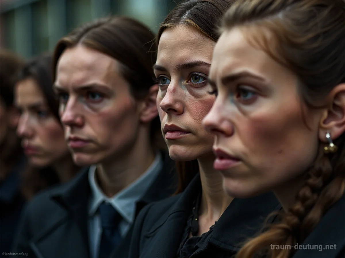 Viele verschiedene Gesichter in einem bunten Mosaik, einige verschwommen.