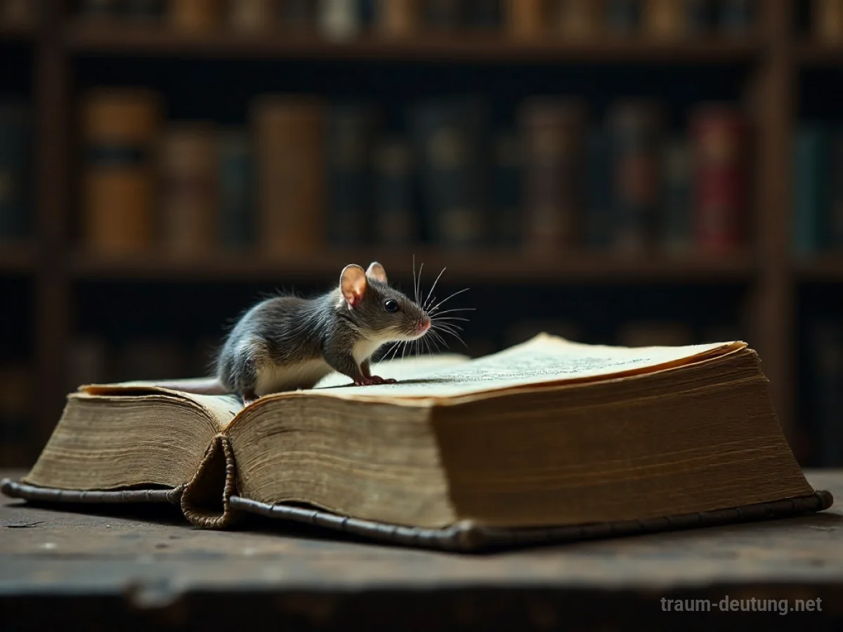 Eine lebende Maus schaut vorsichtig aus einem Versteck hervor.
