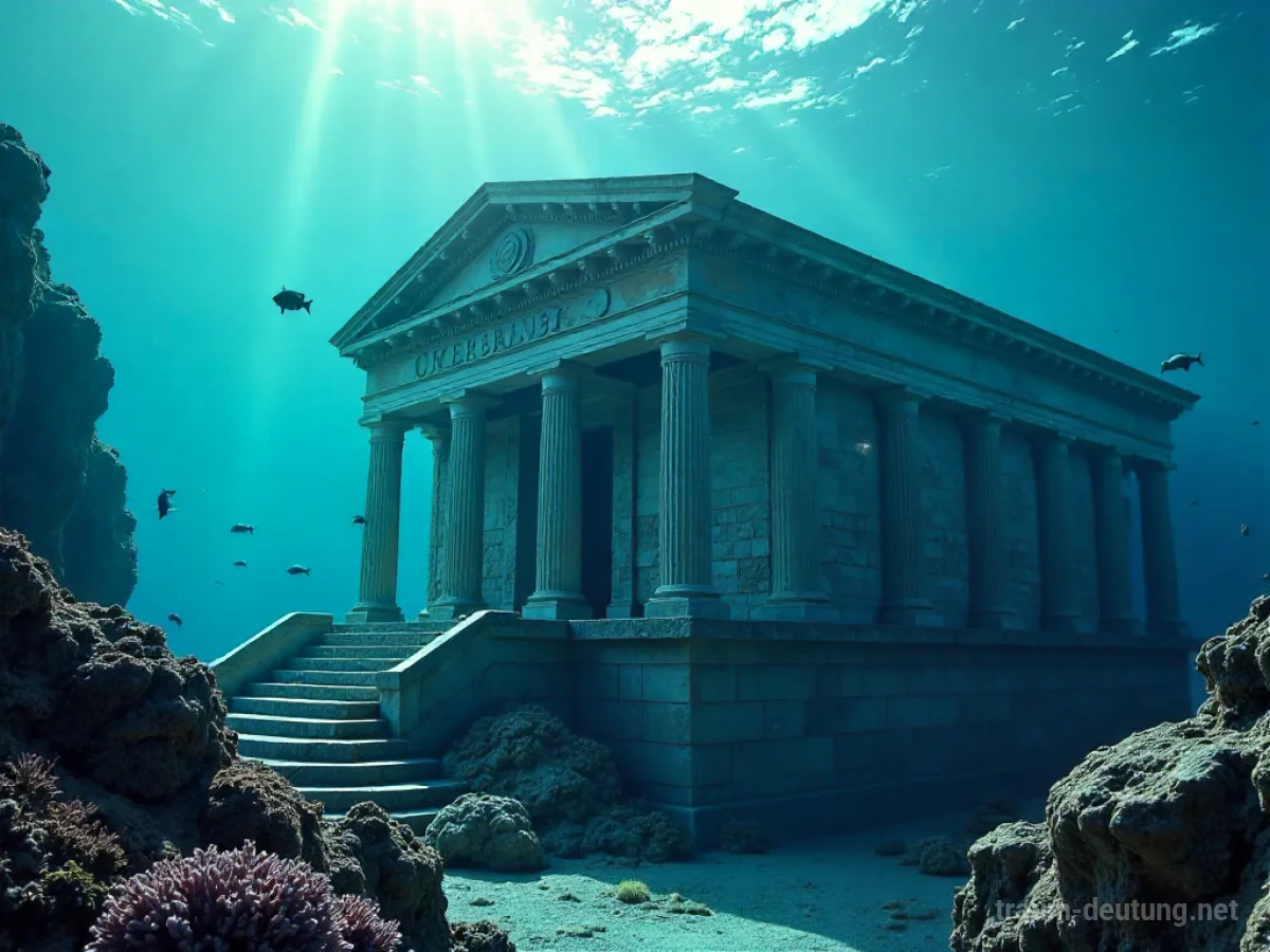 Ein Museum unter Wasser mit Fischen und Korallen