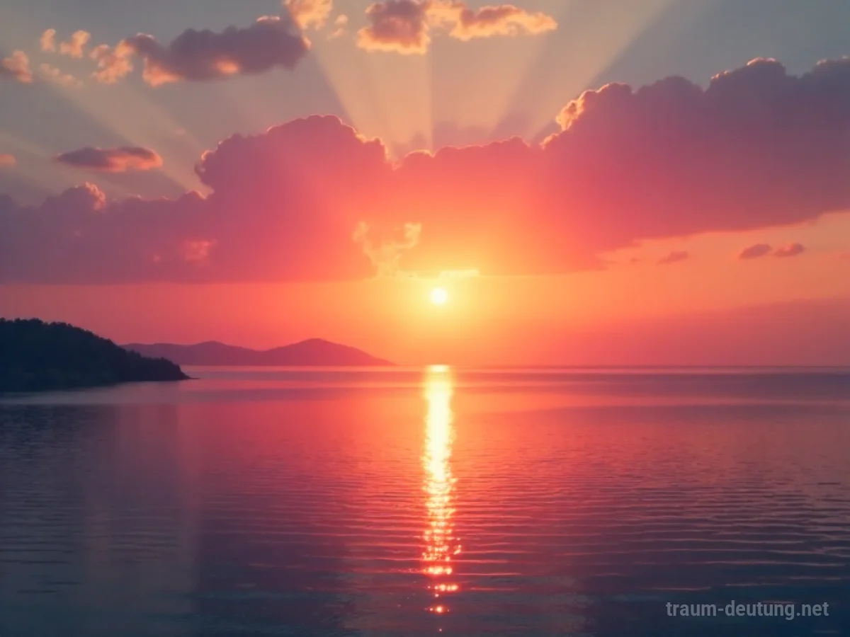 Sonnenaufgang über einer ruhigen Landschaft mit sanftem Licht.