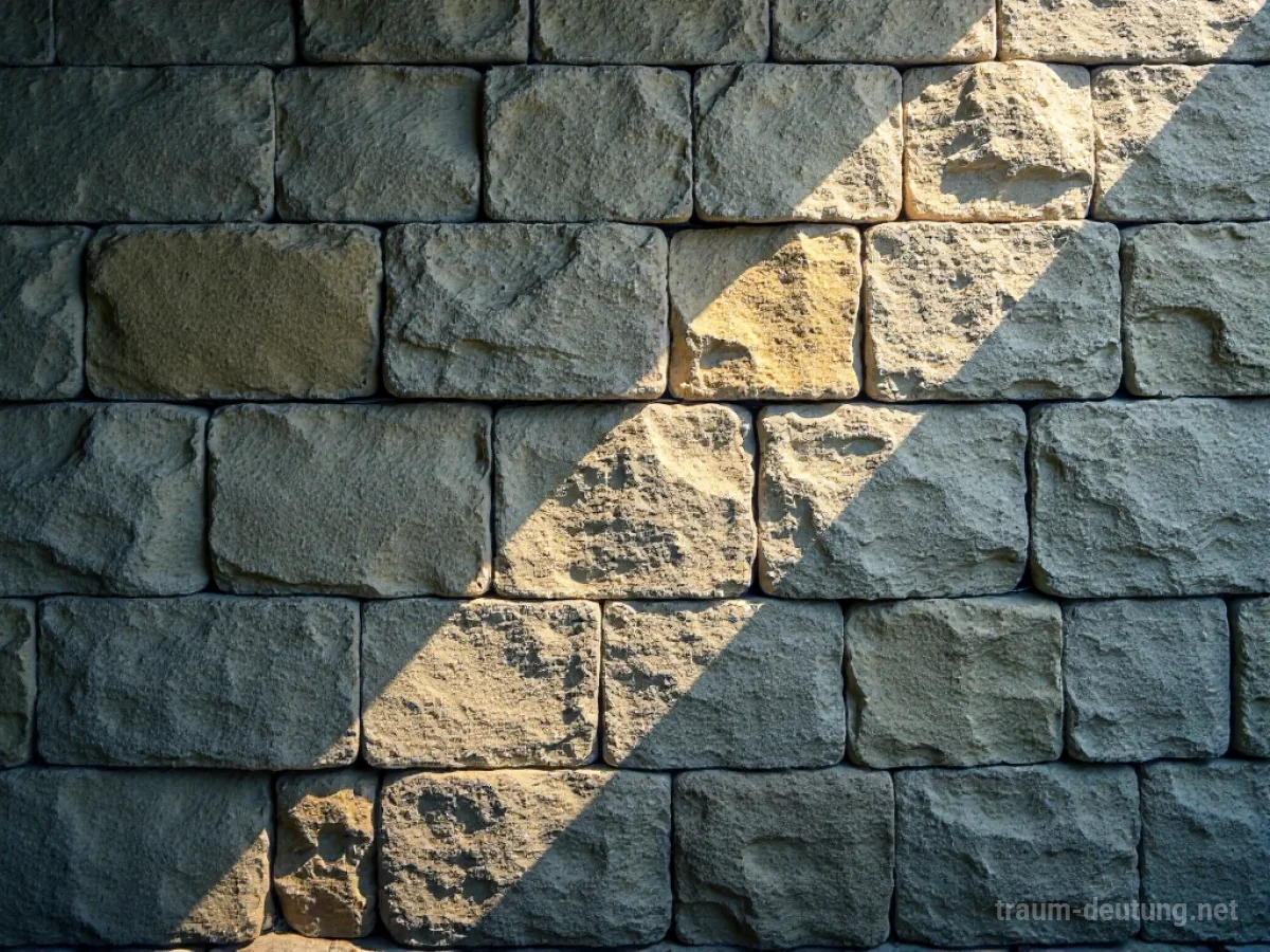 Eine Mauer mit deutlichen Rissen, durch die Sonnenlicht fällt.