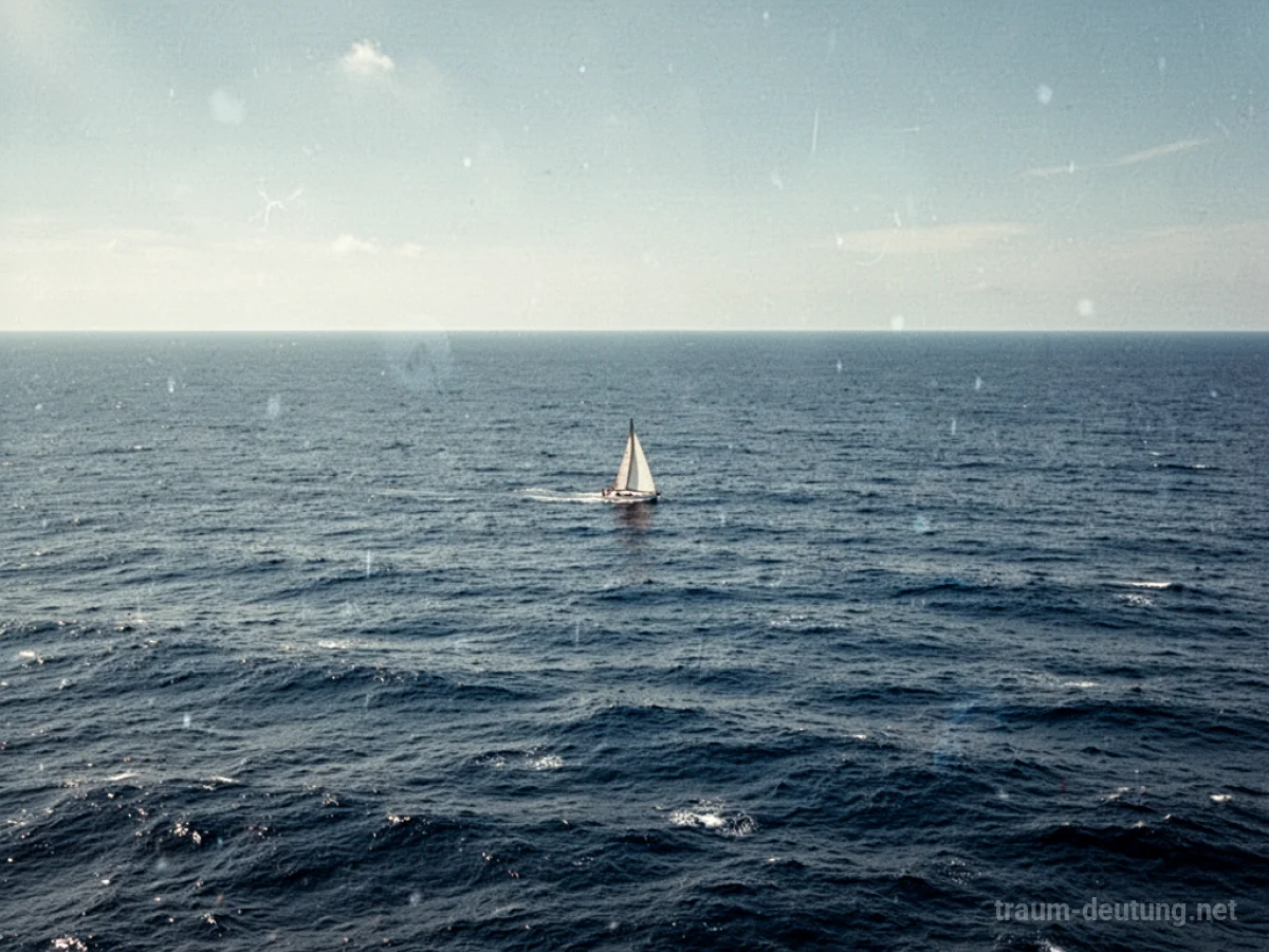 Weites, unendliches Meer, das am Horizont verschwimmt.