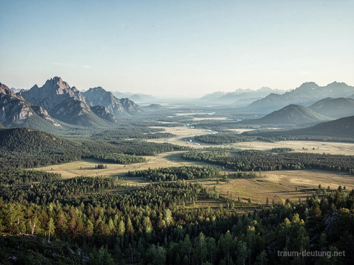 Unendlich weite Naturlandschaft, die sich bis zum Horizont erstreckt